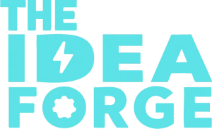 Idea forge logo blue Just the text