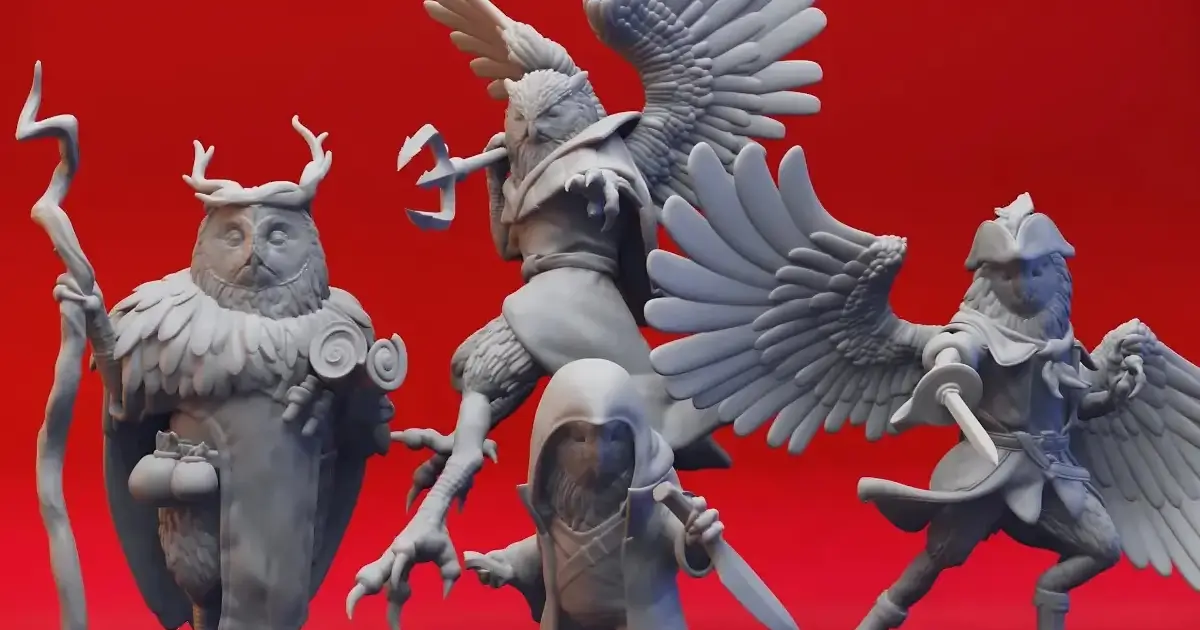 Paint and Take Gaming Minis Workshop Yasashii Kyojin Studio models on display