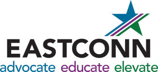 eastconn logo with a start above it and the words advocate education elevate
